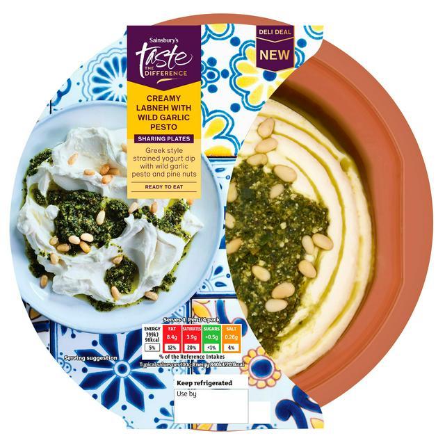 Sainsbury's 190g Labneh with Wild Garlic Pesto, Taste the Difference