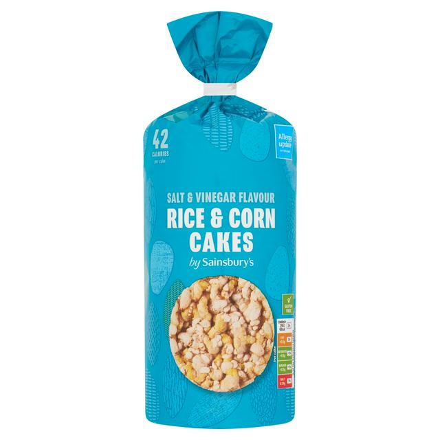 Sainsbury's 130g Salt & Vinegar Flavour Rice & Corn Cakes