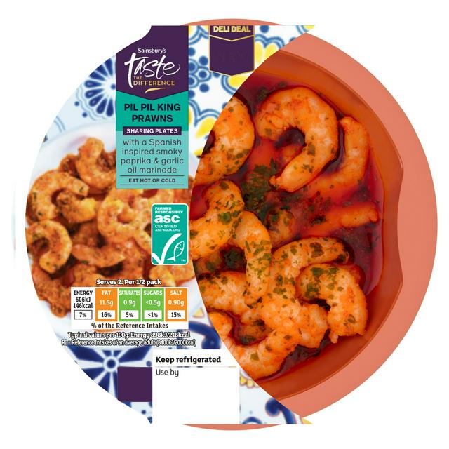 Sainsbury's 135g Pil Pil King Prawns, Taste the Difference