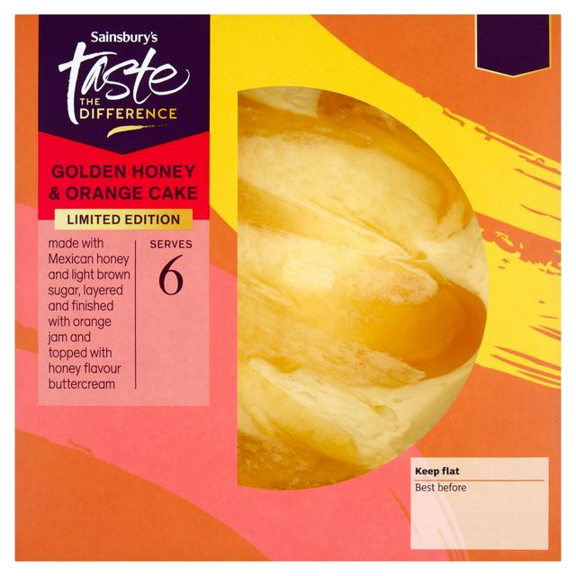 Sainsbury's Taste the Difference Limited Edition Golden Honey & Orange Cake 370g
