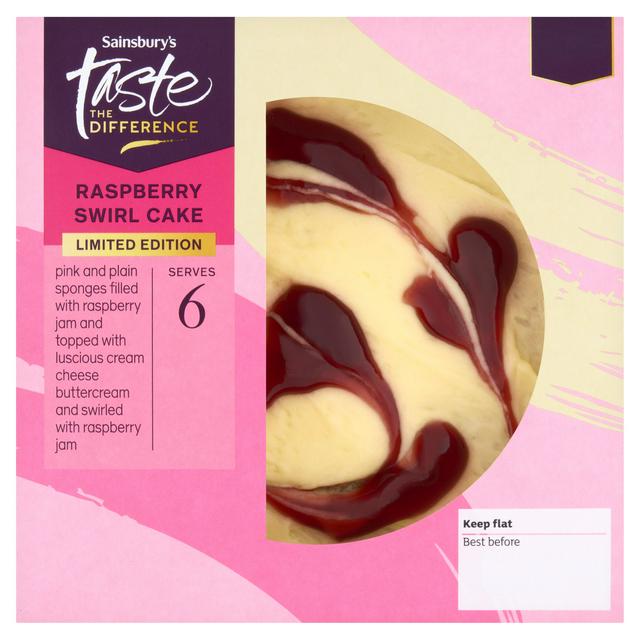 Sainsbury's Taste the Difference Limited Edition Raspberry Swirl Cake 410g