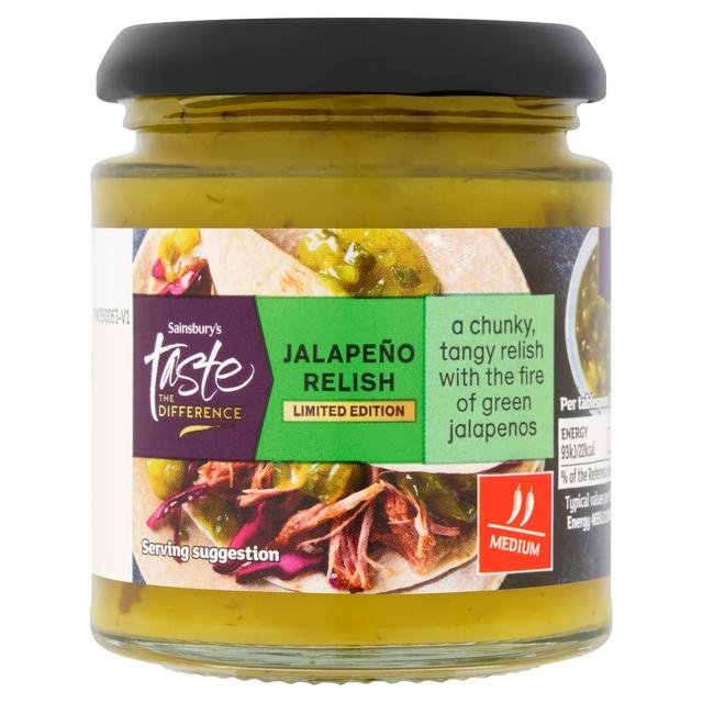Sainsbury's 195g Jalapeno Relish, Limited Edition, Taste the Difference