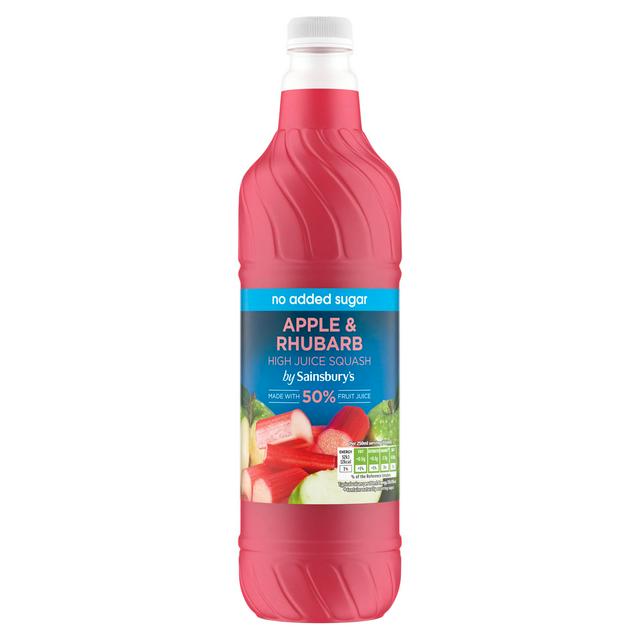 Sainsbury's 1L Apple & Rhubarb High Juice Squash