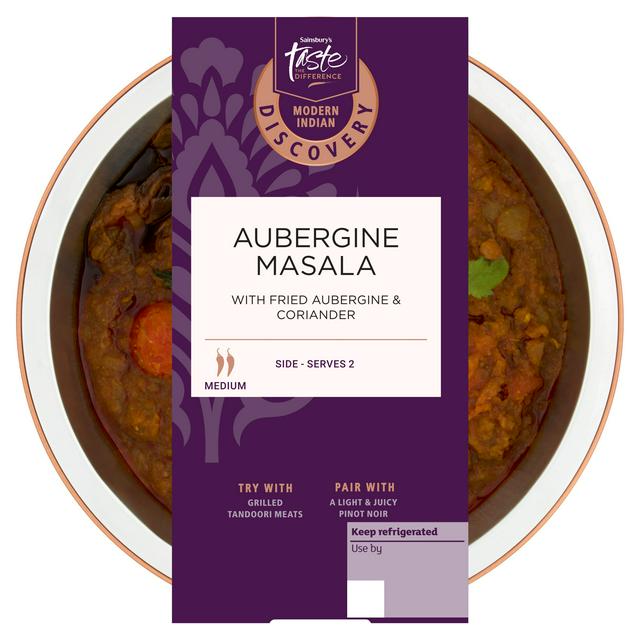Sainsbury's Discovery 300g Aubergine Masala with Fried Aubergine & Coriander, Taste the Difference