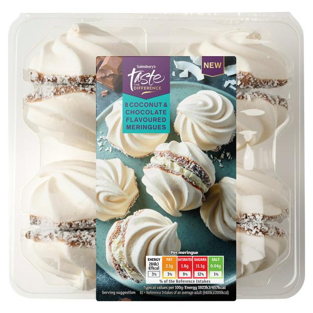 Sainsbury's 8 x Coconut & Chocolate Flavoured Meringues, Taste the Difference