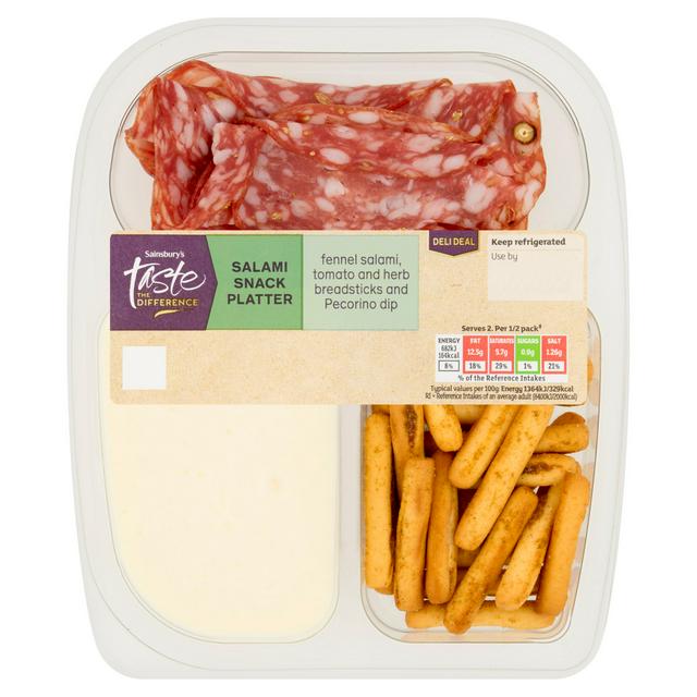 Sainsbury's Taste the Difference Salami Snack Platter 100g
