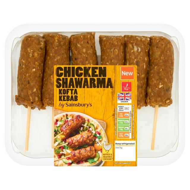 Sainsbury's Chicken Shawarma Kofta Kebab 360g
