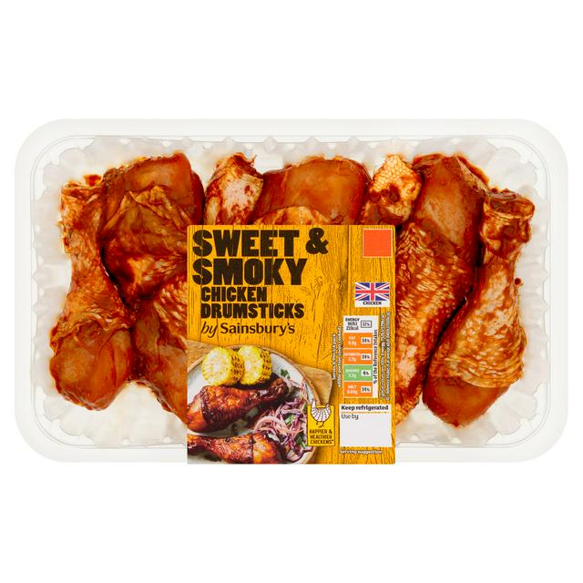Sainsbury's Sweet & Smoky Chicken Drumsticks 750g
