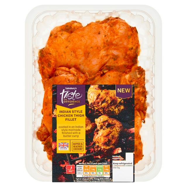 Sainsbury's 400g Indian Style Chicken Thigh Fillet, Taste the Difference