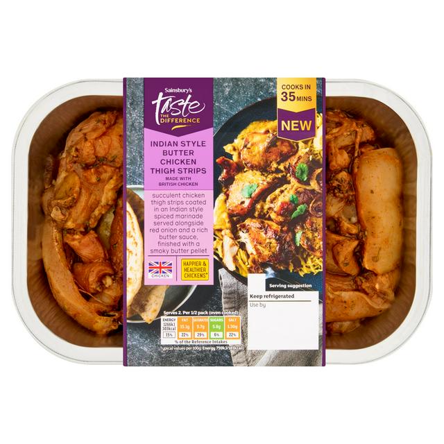 Sainsbury's 400g Indian Style Butter Chicken Thigh Strips, Taste the Difference
