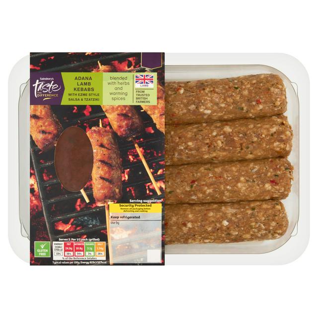 Sainsbury's Taste the Difference Adana Lamb Kebabs 400g