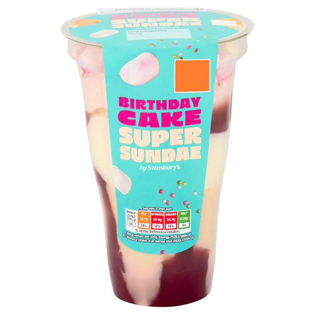 Sainsbury's Birthday Cake Super Sundae 200g
