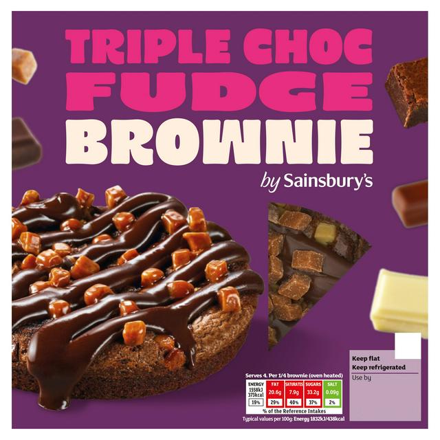Sainsbury's Loaded 340g Triple Choc Fudge Brownie