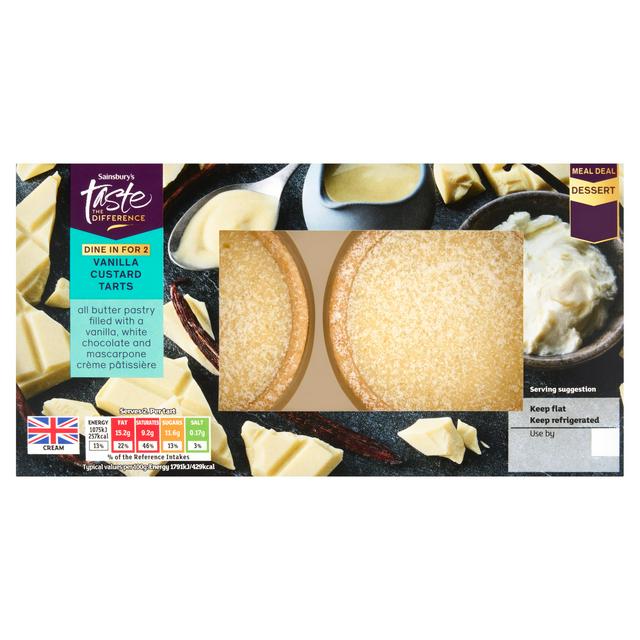 Sainsbury's 120g Vanilla Custard Tarts, Taste the Difference