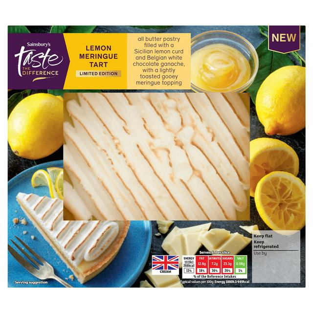 Sainsbury's 355g Lemon Meringue Tart, Taste the Difference, Limited Edition