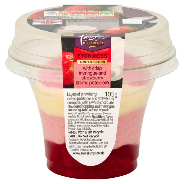Sainsbury's 105g Eton Mess, Taste the Difference, Limited Edition