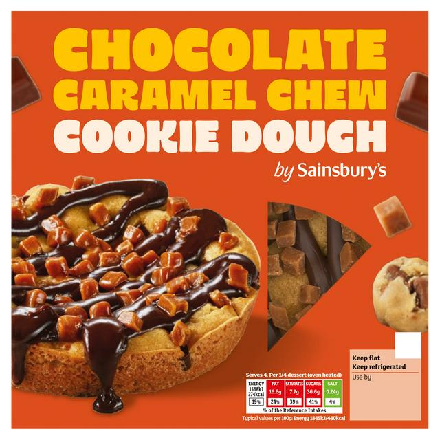 Sainsbury's Loaded 340g Chocolate Caramel Chew Cookie Dough