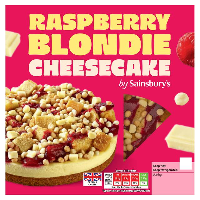 Sainsbury's Loaded 550g Raspberry Blondie Cheesecake