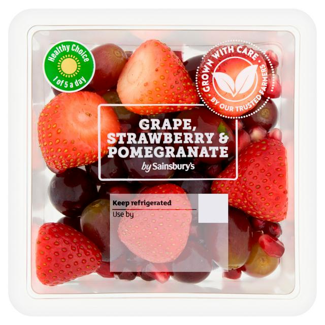 Sainsbury's Grape, Strawberry & Pomegranate 220g