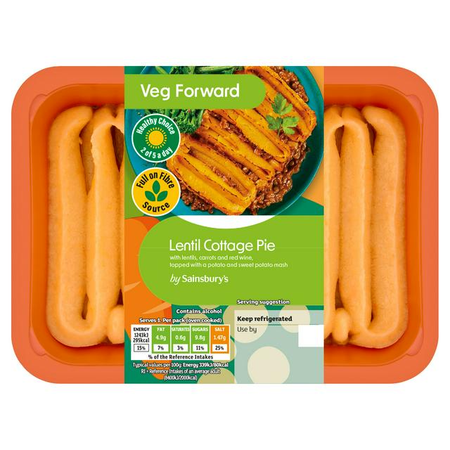 Sainsbury's 400g Lentil Cottage Pie