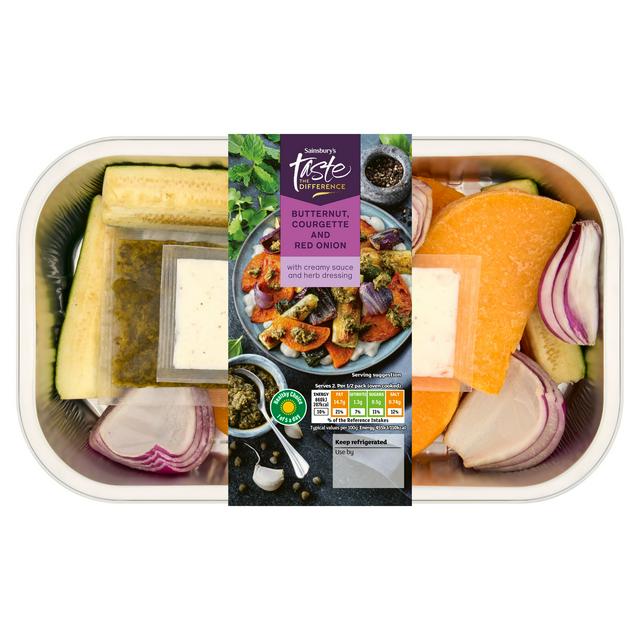 Sainsbury's Taste the Difference Butternut, Courgette and Red Onion 450g