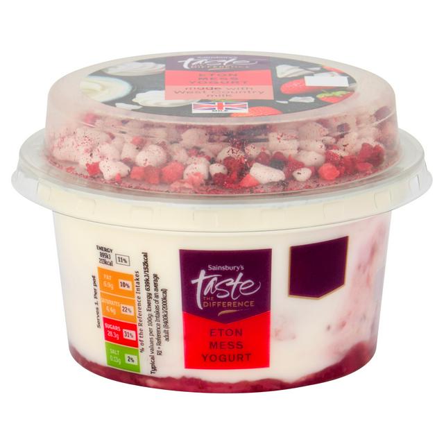 Sainsbury's 140g Eton Mess Yogurt, Taste the Difference