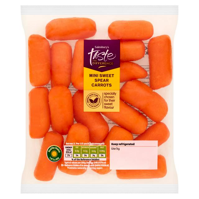 Sainsbury's Taste the Difference Mini Sweet Spear Carrots 300g