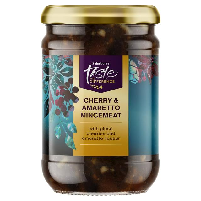 Sainsbury's 411g Cherry & Amaretto Mincemeat, Taste the Difference