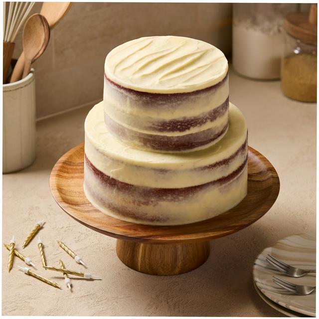Sainsbury's 2.2kg Two Tier Red Velvet Naked Cake, Taste the Difference