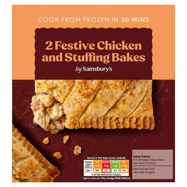 Sainsbury's 2 x Festive Chicken & Stuffing Bakes 280g