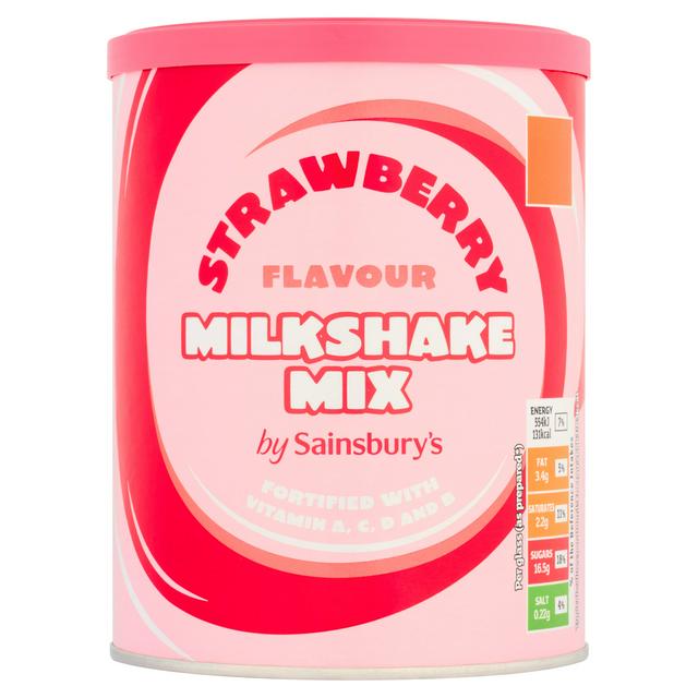 Sainsbury's 300g Strawberry Flavour Milkshake Mix