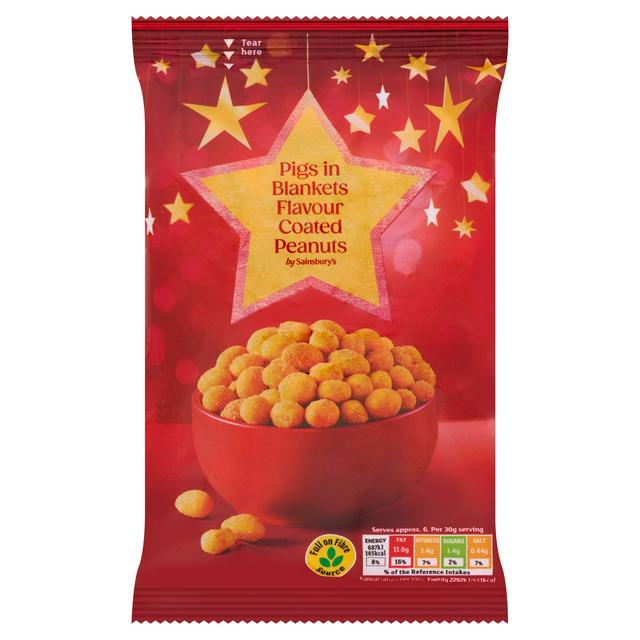 Sainsbury's 200g Pigs in Blankets Flavour Coated Peanuts