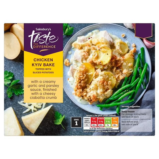 Sainsbury's 400g Chicken Kyiv Bake Topped with Sliced Potatoes, Taste the Difference