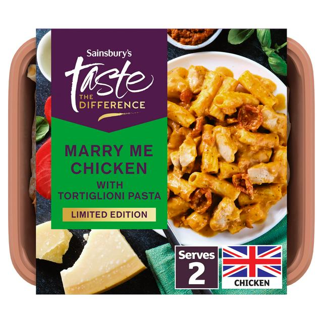 Sainsbury's 700g Marry Me Chicken with Tortiglioni Pasta, Taste the Difference, Limited Edition
