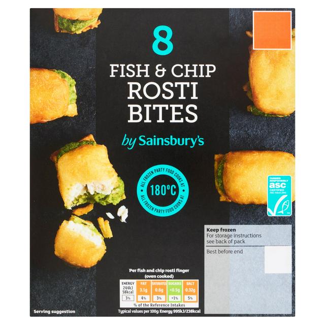 Sainsbury's 8 x Fish & Chip Rosti Bites 224g