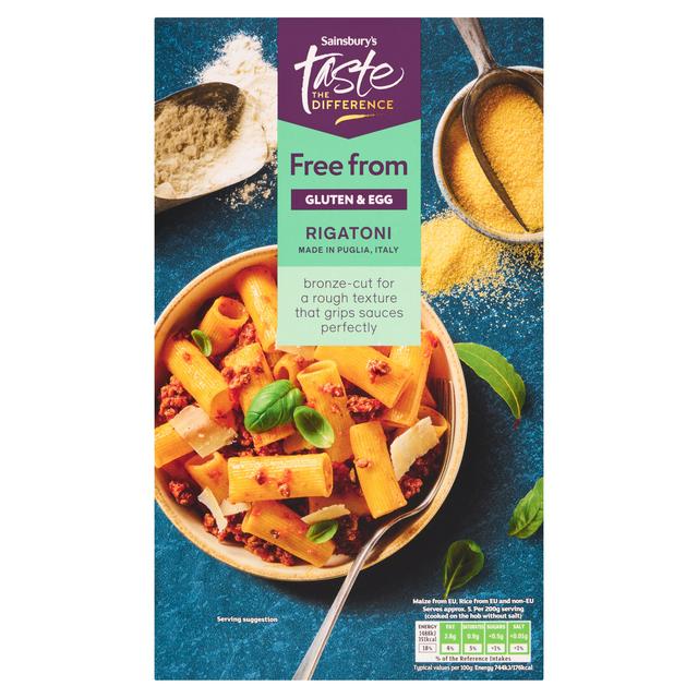 Sainsbury's Free From 500g Rigatoni Pasta, Taste the Difference