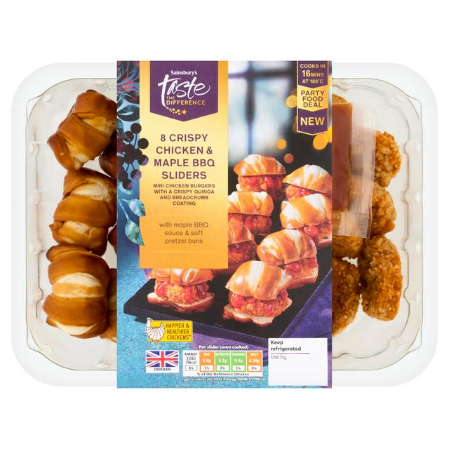 Sainsbury's 8 x Crispy Chicken Sliders, Taste the Difference 260g