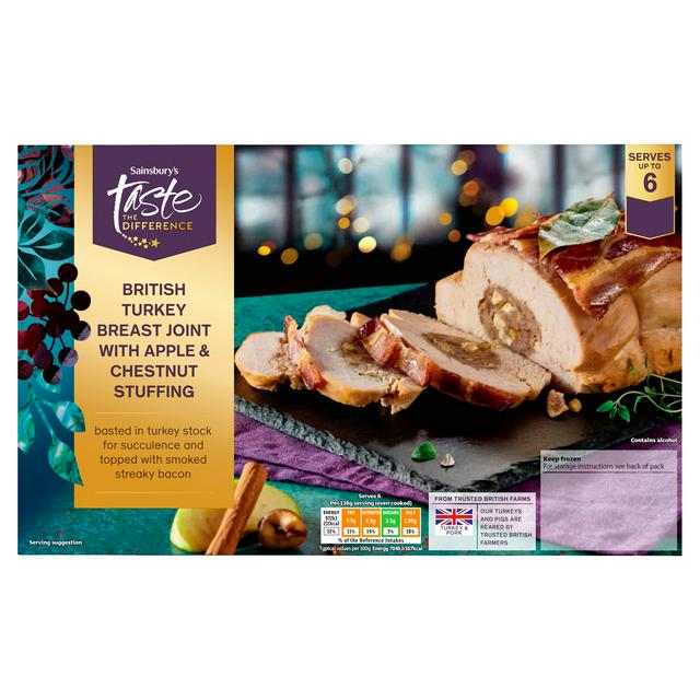Sainsbury's 1.1kg British Turkey Breast Joint with Apple & Chestnut Stuffing, Taste the Difference