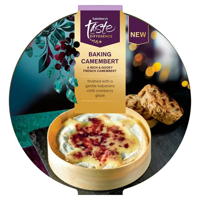 Sainsbury's 560g Cranberry Baking Camembert Cheese, Taste the Difference