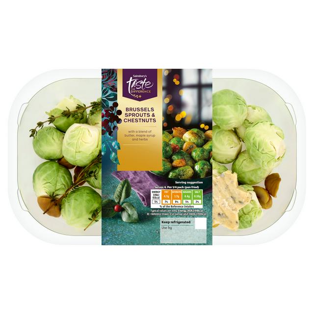 Sainsbury's 400g Brussels Sprouts & Chestnuts, Taste the Difference