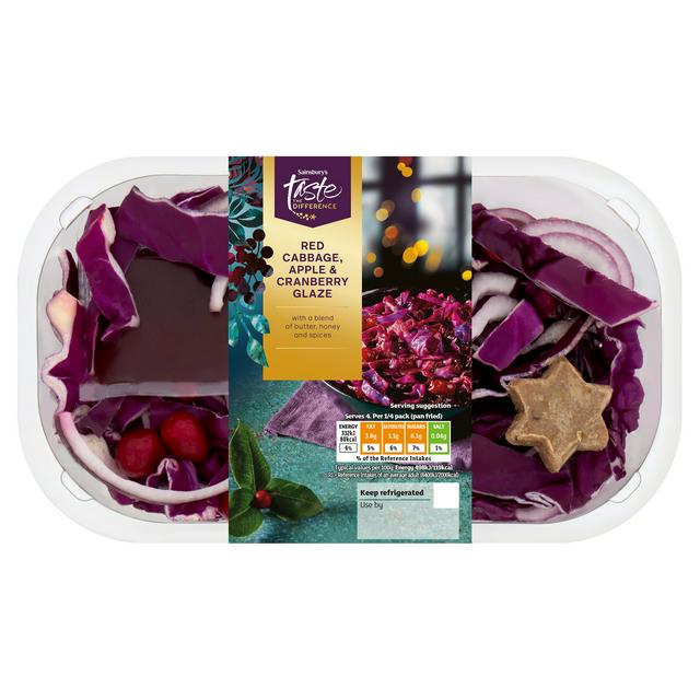 Sainsbury's 360g Red Cabbage, Apple & Cranberry Glaze, Taste the Difference
