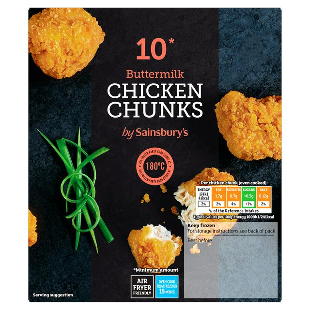 Sainsbury's 10 x Buttermilk Chicken Chunks 200g