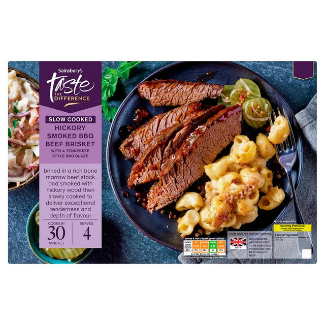 Sainsbury's Slow Cooked 1.3kg Hickory Smoked Beef Brisket, Taste the Difference