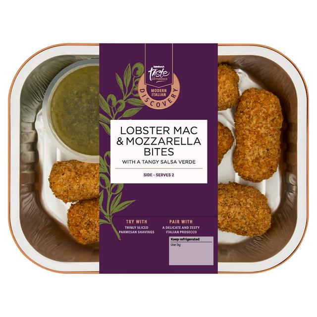 Sainsbury's Discovery 245g Lobster Mac & Mozzarella Bites, Taste the Difference