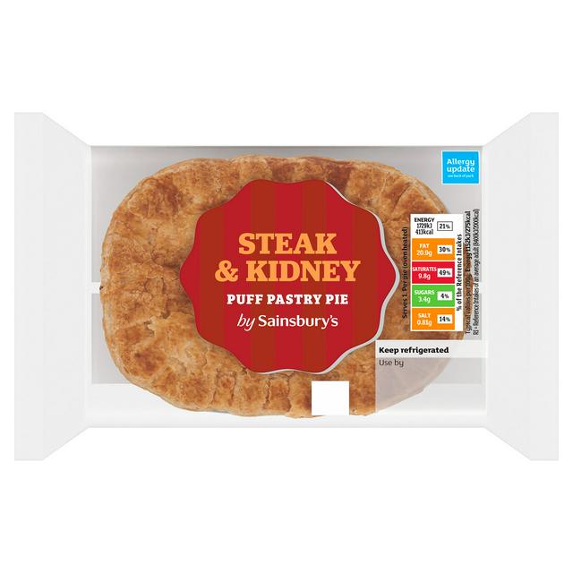 Sainsbury's 150g Steak & Kidney Puff Pastry Pie