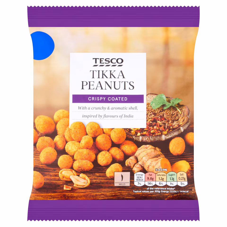Tesco Tikka Crispy Coated Peanuts 200g