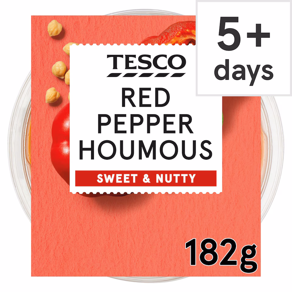 Tesco Red Pepper Houmous 182g