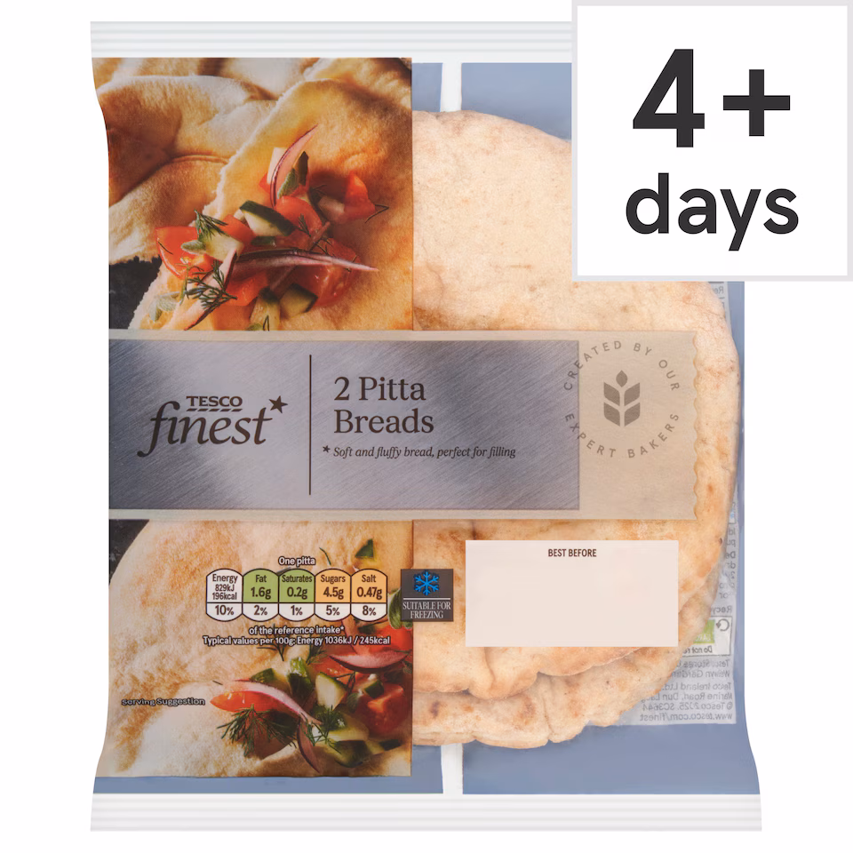 Tesco Finest Pitta 2x80g