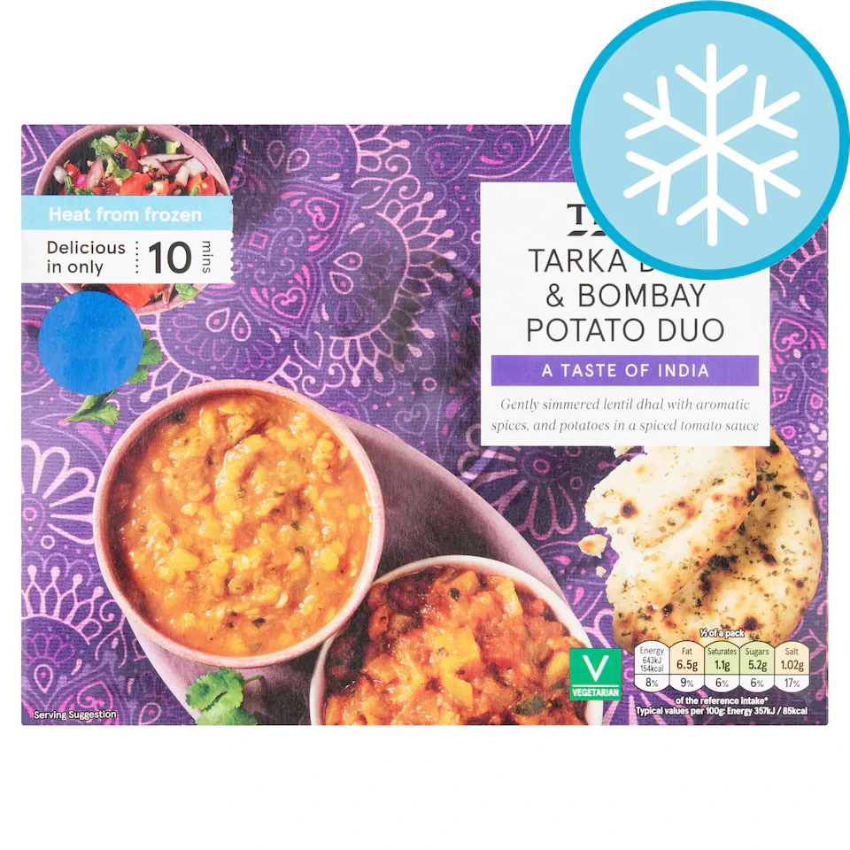 Tesco Tarka Dhal & Bombay Potato Duo 400g