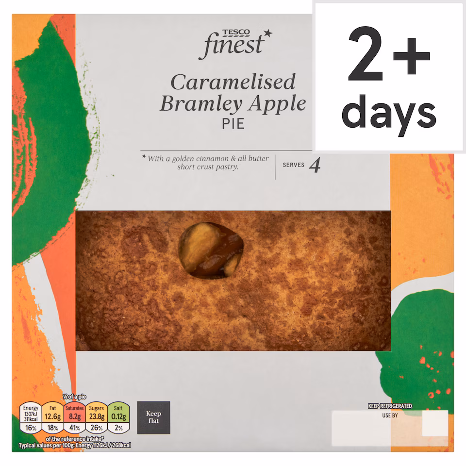 Tesco Finest Caramelised Bramley Apple Pie 465g